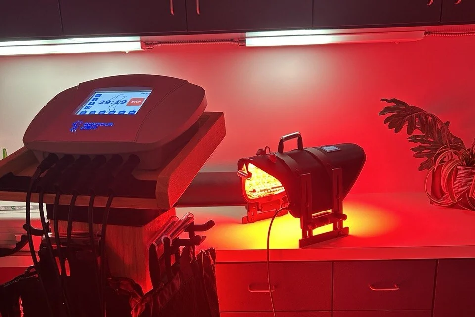 Inside the Bravo Shape treatment room in Creve Coeur