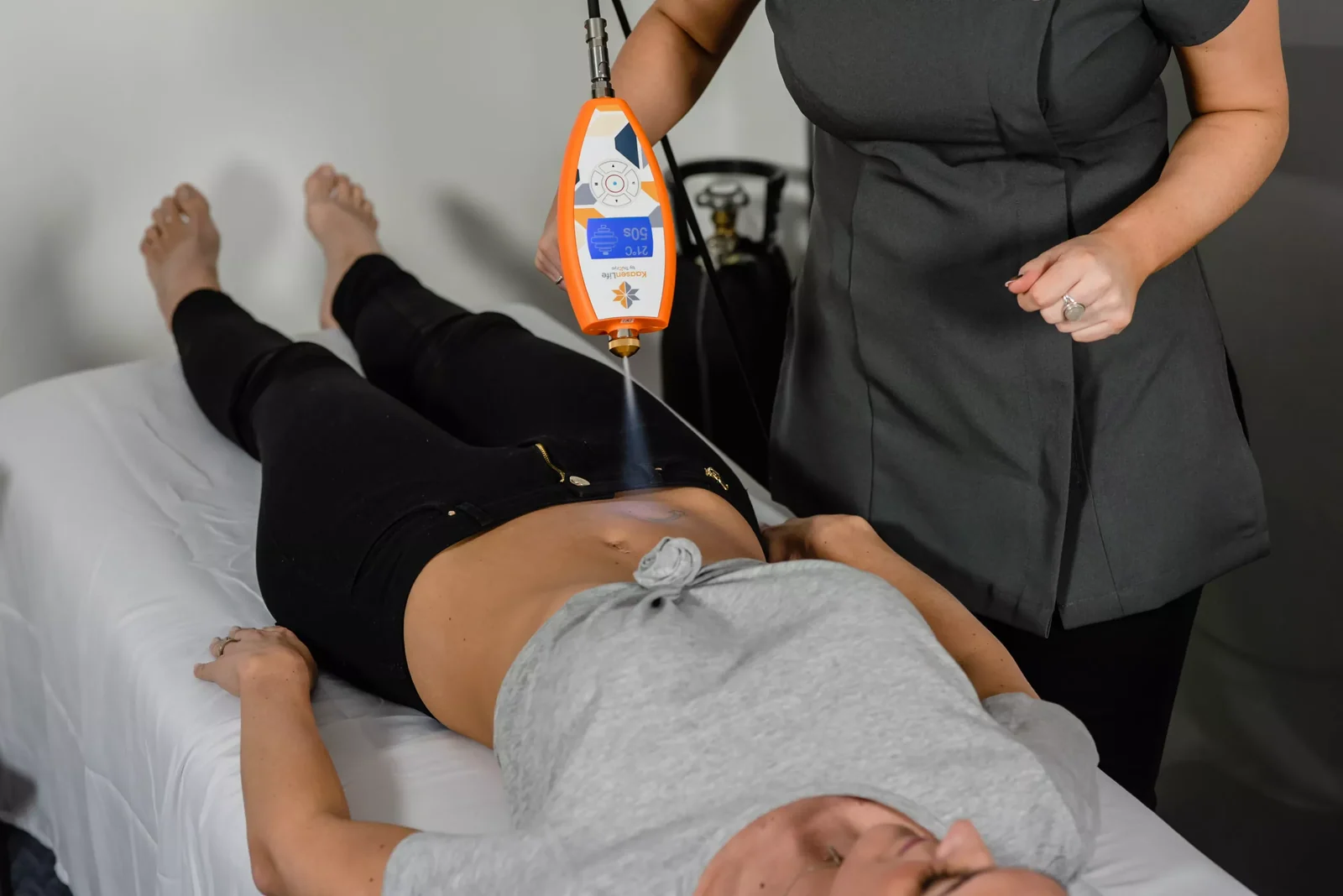 The CryoSculpting device at our Creve Coeur studio