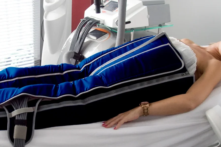 The BOA Max 2 compression suit we use for lymphatic drainage